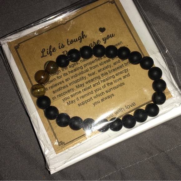 “Life is tough but so are you” Inspirational Bracelet - Picture 2 of 3